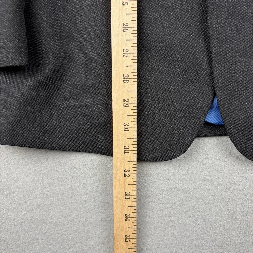Harvie & Hudson Wool Blazer Men's 40R Black Alfred Brown England